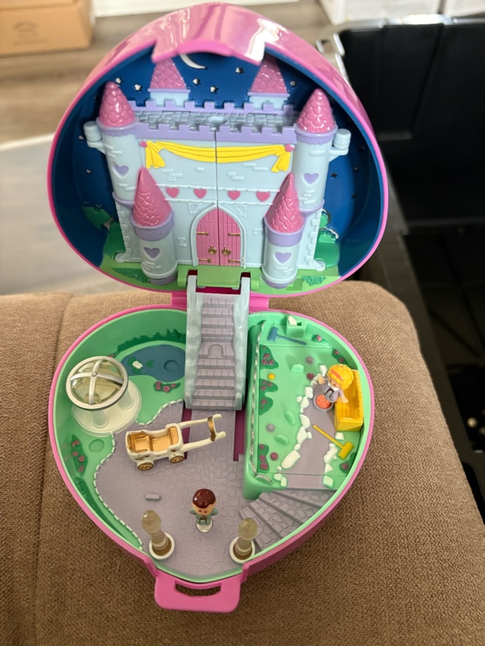 Polly Pocket 1992 Starlight Castle Heart-Shaped Compact Toy